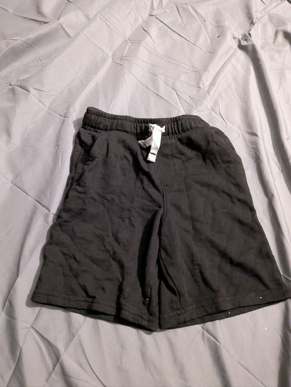 boys black sweat shorts - size 8